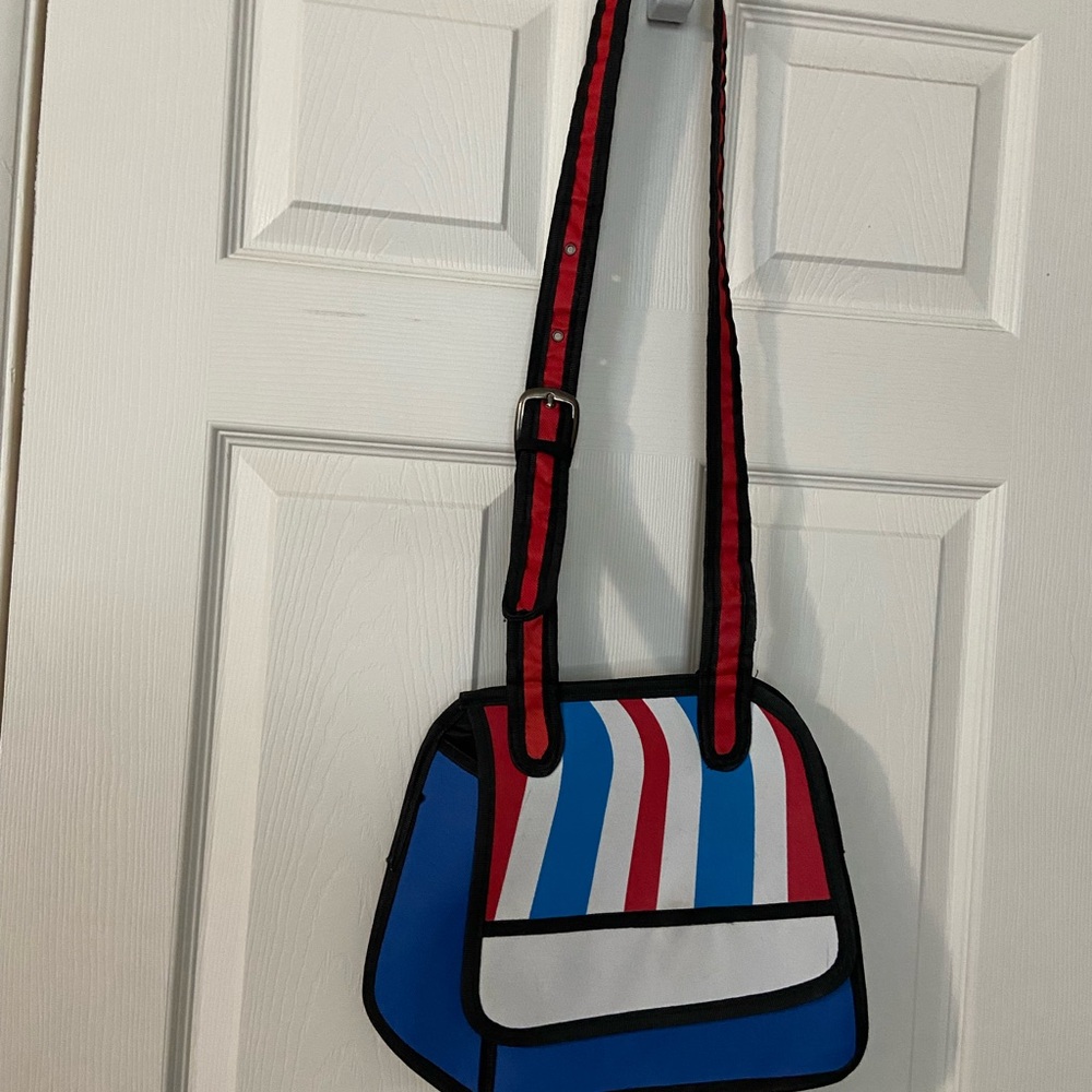 Colorful 2D Messenger Bag